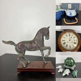 MaxSold Auction: This online auction features crystal bottles, vintage toys, NIB Asian tea set & decorative plates, jade carvings, Chinese carved tables, hand tools, baking supplies, and more!