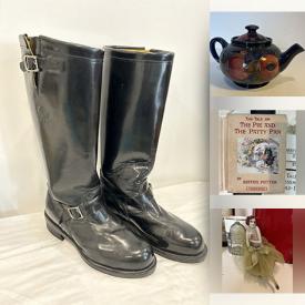 MaxSold Auction: This online auction features wrist & pocket watches, enamel cookware, decorative plates, Moorcroft, camera & lens, vintage jewelry, soapstone sculptures, men’s shoes & hats, quilt, architectural model kits, children’s books, yarn, blue & white china, perfume bottles, smart ring, and more!