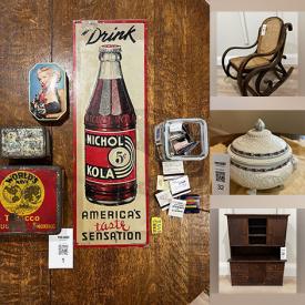 MaxSold Auction: This online auction features new Harmony Garden, vintage quilt, postcards, Wade figurines, vintage oil tins, wheelchair, oil lanterns, games, vintage children’s books, vintage toys, DVDs, sports equipment, hardware, power tool, electrical supplies, corner cabinets, and more!