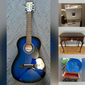 MaxSold Auction: This online auction features items such as a Barbie dollhouse, IKEA shelves, Valencia guitar, vintage Damask furniture, Atari game system, vintage action figures, vintage Star Wars figures, Denver guitar, Hot Wheels, leather jackets, Aficio printer, books, and much, much, more!!!!