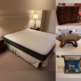 MaxSold Auction: This online auction features brass Stiffel lamps, TV, filing cabinets, La-Z-Boy loveseat, tub chairs. Marchesa tables, vintage trolley, vintage trouser press, decorative plate, Lawren Harris print, Royal Doulton figurines, teacup/saucer sets, mobility aid, and much, much, more!!!