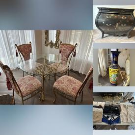 MaxSold Auction: This online auction features glass kitchen table, cherub clock, mirrors, area rugs, tapestries, Chinese-style drawers, Chinese floor vases, crystal barware, women’s clothing, tea sets, lampe bergers, garden tools, A.Y. Jackson publisher proofs, and more!\n