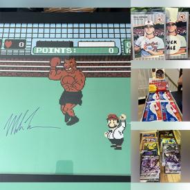 MaxSold Auction: This online auction features sports trading cards, some sealed packs, NIP Pokemon packs, vintage Halloween masks, DVDs, CDs, vintage toys, sports collectibles, Pokemon collection, and more!