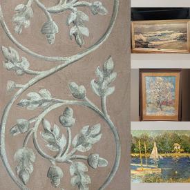MaxSold Auction: This online auction features Maurice Utrillo prints, vintage copper pieces, chowder bowls, area rug, mirrors, blue & white dishware, vintage porcelain door knobs, chandeliers, room divider, vintage fireplace mantle, and more!