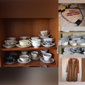 MaxSold Auction: This online auction features vintage display/china cabinet, Limoges, Royal Doulton figurine, teacup/saucer sets, antique tools, small kitchen appliances, knitting supplies, TVs, sewing machine, bakeware, cookbooks, trainset, costume jewelry, Swarovski ornaments, and more!