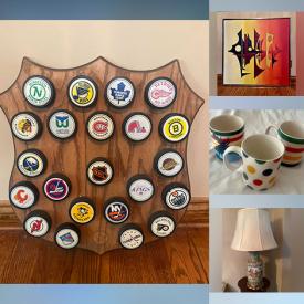 MaxSold Auction: This online auction features sports collectibles, sports trading cards, comics, teacup/saucer sets, Roland Perret painting, decorative plates, vinyl records, DVDs, games, puzzles, decanter, Swarovski collectibles, art glass, espresso cups/saucers, camera & lens, Royal Doulton figurines, glass top tables, collector plates, Cricut, small kitchen appliances, area rug, and much, much, more!!!