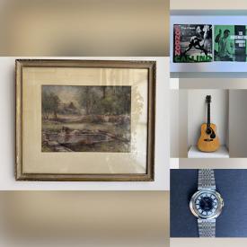 MaxSold Auction: This auction features Acoustic Guitar, Timex Watches,  Le Creuset Terrine, Jewelry, Watch Bands, LPs, Sunglasses and Much Much More!