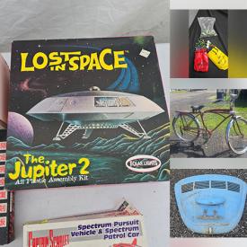 MaxSold Auction: This Commercial Liquidation Online Auction features truck rims, vintage bikes, automobile parts, power & hand tools, toys, games, action figures, model kits, Star Trek collectibles, dolls, sports collectibles, sports trading cards, vintage toys, die-cast vehicles, marbles, and more!