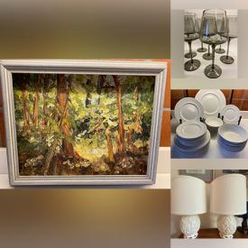 MaxSold Auction: This online auction features vintage African drum, MCM ceiling lamp, area rug, art pottery, wrought iron candle holders, cast iron teapot, vintage Pyrex, antique drafting kits, decanter set, novelty ashtrays, art glass, foosball game, and more!