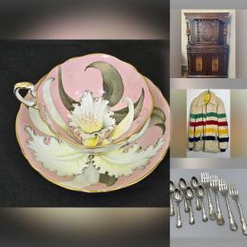 MaxSold Auction: This online auction features antique cabinet, office furniture, table lamps, TV, oil paintings, art glass, Bossons, perfume bottles, Wade whimsies, art pottery, snow thrower, power & hand tools, teacup/saucer sets, decorative plates, vintage ashtrays, cookie jar, feather art, Toby jug, metal fireplace screen, Indigenous art, outerwear, vinyl records, antique sewing machines, garden tools, area rug, fishing gear, camping gear, and much, much, more!!!