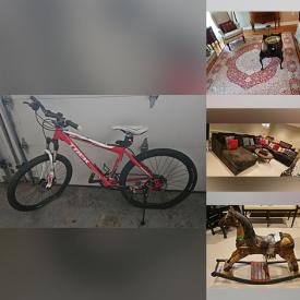 MaxSold Auction: This auction features Patio Furniture, Boogie Board, Sony Home Theatre System, TV,  Outdoor Planters, Books, Lamps, Side Tables, Foo Dogs, Rugs, Glassware, Dining Set, Salt & Pepper Collection, China Cabinet, Mirrors, Four Poster Bed, Dolls, Bike,  Sectional, DVDs, Cedar Chest, Shower Chair, Wheelchair, Spoon Display, Stained Glass Lamps, Framed Art, Pool Table, Linens, Drapes  and much much more!