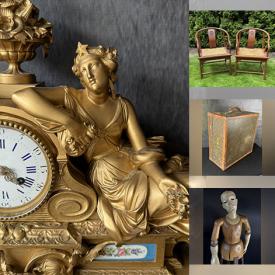 MaxSold Auction: This auction features Trench Art Lamp, Pennsylvania Folk Art, Maud Lewis Silk Screen, Early Oil Paintings, Antique Dress Form, Carved Jade, Cameo Glass, Teacups, Clocks, Cherub Figures, Emily Carr Painted Pottery, Spurs, Crowns, Eastern Carpets, Dresser Sets, Indigenous Art, Masonic Sword, Bank Notes, Amber Jewelry, Gemstone Rings, Bronze Clock, Pearls, Indigenous Style Carvings and much much more!