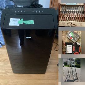 MaxSold Auction: This online auction features portable AC unit, vintage crock, small kitchen appliances, vintage tins, collector plates, Avon collectibles, TV,  vintage bottles, craft supplies, games, toys, Blue Mountain pottery, puzzles, DVDs, office supplies, vintage books, glass desk, Wade figurines, garden tools, outdoor games, power & hand tools, mason jars, fabric, model kits, vintage sewing machine, upright freezer, electric stove heaters, household gadgets, roll-top desk, vintage toys, comics, and much, much, more!!!