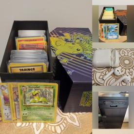 MaxSold Auction: This online auction features electric guitar, Blu-Ray discs, video game, computer accessories, games, wine cooler, dishwasher, Pokemon collectibles, and more!
