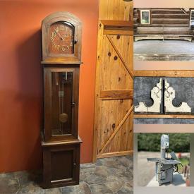 MaxSold Auction: This online auction features antique farm tools, antique clothes wringer, vintage tins & bottles, vintage hand tools, vintage model ships, antique brass collectibles, vintage insulators, antique Sad irons, camping gear, sewing machine, vintage industrial tools, window AC unit, vintage engines, garden pots, collector plates, art glass, Fenton glass, Uranium glass, Carnival glass, Depression glass, Royal Doulton figurines, Blue Mountain pottery, decorative plates, vintage lighters, wood sculptures, bell collection, toys, thimble collection, coins, cameras, Bunnykins, perfume bottles, Willow Tree figurines, teacup/saucer sets, clock collection, children’s books, vinyl records, metal wall art, office supplies, craft supplies, yarn, small kitchen appliances, fitness gear, pet products, power & hand tools,  church pew ends, commercial meat saw, antique architectural corbels, and much, much, more!!!;