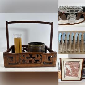 MaxSold Auction: This online auction features cameras & lenses, vintage ashtrays, art glass, NIB Barbies, art pottery, Rookwood pottery, dollhouse furniture, First Day covers, CDs, silver & costume jewelry, crock, and more!
