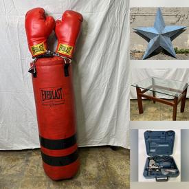 MaxSold Auction: This online auction features metal wine rack, tulip chair, Papasan chair frame, glass top table, sewing machine, photographic enlarger, watches, Leland Bell print, power & hand tools, art pottery, small kitchen appliances, CDs, art book, comics, coins, sports equipment, golf clubs, garden pots, and more!!