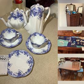 MaxSold Auction: This online auction features area rugs, vintage safe, settee, church pew, antique chairs, decanters, antique oil lamp,  antique china cabinet, art glass, costume jewelry, Limoges, Hummels, collector spoons, Belleek, Moorcroft, teacup/saucer sets, small kitchen appliances, humidifier, barrister bookcase, quilts, antique writing box, papyrus art, vintage watches, vintage ladies hats, and more!