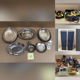 MaxSold Auction: This online auction features home electronics, speakers, sports collectibles, garden tools, brass collectibles, amps, cameras, lenses & photography gear, bikes, stamps, yarn, vintage magazines, power & hand tools, vintage barware, screen printing equipment, teacup/saucer sets, and more!