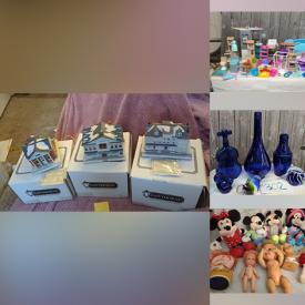 MaxSold Auction: This online auction features Star Wars collectibles, action figures, fashion dolls, new McDonald’s toys, die-cast vehicles, toy figurines, building kits, Christmas village, silicone molds, dollhouse furniture, power & hand tools, play castle, art glass, art pottery, gaming gear, and more!