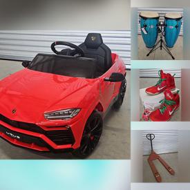MaxSold Auction: This online auction features bike, toys, men’s & women’s shoes & boots, conga drum, RC cars, wood statue, small kitchen appliances, yard tools, kitchen playset, Scentsy warmers, children’s costumes, patio furniture, toddler clothes, play mats, Tiffany-style stained glass lamp, TV, pallet jack, games, golf accessories, ride-on car,  and more!