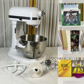MaxSold Auction: This online auction features NIB items such as Holiday Barbies, special edition Barbies, Mattel Midge playset, Holiday Legends Barbie & Ken, Ken shaving set, Barbie dolls of the world, Spice Girls dolls, Limited Edition dolls, and electric typewriter, small kitchen appliances, sports figures, and much, much, more!!!