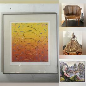 MaxSold Auction: This online auction features Blue Ridge pottery, art glass, ceramic sculpture, wooden statuette, Art Deco collectibles, Blue & White transferware, vintage Raku pottery, Michelle Perone paintings, art pottery, beer stein, Martti Makekla paintings, and more!!