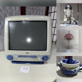 MaxSold Auction: This online auction features steins, vintage ashtrays, games, decorative plates, teacup/saucer sets, stained glass lamps, sports collectibles, Boyd’s Bears, vintage books, Precious Moments, men’s clothing & shoes, mirrors, art glass, art pottery, vintage ashtrays, secretary desk, video games, action figures, costume jewelry, vintage Boudoir lamps,  puzzles, snow village, and more!