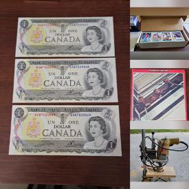 MaxSold Auction: This online auction features power & hand tools, hardware, floor jack, sports trading cards, banknotes, coins, model kits, collectible die cast, cat collectibles, outerwear, auto magazines, fitness gear, small kitchen appliances, Royal Doulton figurines, steins, costume jewelry, collector spoons & plates, watches, electric fireplace, NIB gazebo, pet products, Bunnykins, toys, vinyl records, portable massage table, mantle clocks, and much, much, more!!!