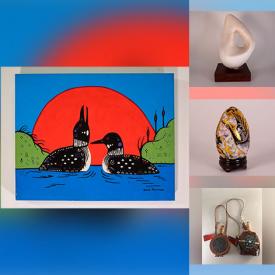 MaxSold Auction: This online auction features Margaret Priest watercolour, David Morisseau artwork, Shraga Weil lithograph, Chinese pottery, art pottery, wood carving, leather wall mask, Mark Rothko artwork, Limoges, art glass, perfume bottle, vintage Satsuma egg, sports trading cards, vintage jerseys, estate jewelry, and more!