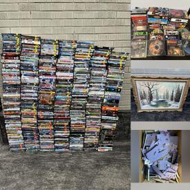 MaxSold Auction: This online auction features DVDs, CDs, new jewelry, vintage porcelain dolls, vinyl records, vintage toys, craft supply, coins, sports memorabilia, men’s & women’s shoes, video games, sports trading cards, collector plates, new baby clothes, quilt, puzzles, Royal Doulton figurine, and more!