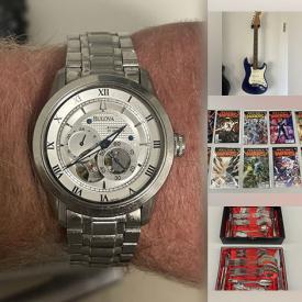 MaxSold Auction: This online auction features coins, watches, guitar, hand tools, Calvin & Hobbes books, comics, action figures, art supplies, Indigenous art silk ties, small kitchen appliances, vintage tablas, and much more!!