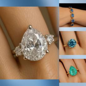 MaxSold Auction: This online auction features gemstone jewelry, silver jewelry, gold jewelry, and loose gemstones such as diamonds, aquamarines, rubies, sapphires, pearls, emeralds, tanzanites, peridots, opals, garnets, and more!