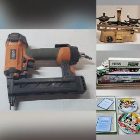 MaxSold Auction: This online auction features sports trading cards, art supplies, watches, fishing gear, power & hand tools, men’s & women’s clothing, vintage tools, toys, Christmas light-up houses, puzzles, women’s boots, skates, costume jewelry, NIB Hess trucks, girl’s clothing, and more!