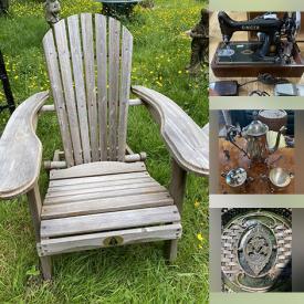 MaxSold Auction: This auction features Outdoor Water Fountain, Framed Art, Golf Clubs, Punching Bag, Table Saw, Decorative Wall Decor, LPs, Tea Set, Office Supplies, Barware, Inflatable Boat, Books, Plumbing Supplies, Globe, Planters, Handtools, Toys, Watches, Canon Camera, Stools, Lacrosse Sticks, Baseball Gear, Wheelchair, Timecard Punch, 8-tracks, Singer Sewing Machine, Floor Nailer, Coleman Stove, Kayak Dolly, Skateboard, Vice and much much more!