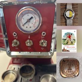 MaxSold Auction: This online auction features silver & costume jewelry, small kitchen appliances, original advertisements, jewelry boxes, Pokemon cards, coins, watches, dollhouse, games, craft supplies, men’s clothing, NIB track lighting, Lladro figurine, decorative plates, and more!