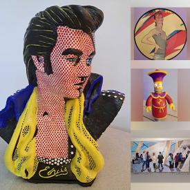 MaxSold Auction: This online auction features pop culture collectibles, vintage books, standing ashtray, cookie jar, men’s hats, costume jewelry, watch, humidifier, sunglasses, collector plates, lava lamps, art glass, Simpsons interactive playsets, Hallmark ornaments, Bailey Bedard artwork, and more!