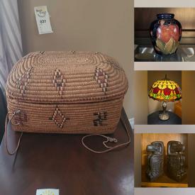 MaxSold Auction: This auction features Books, Dining set, Desk, Lamps, Mirrors, Televisions, Art Glass, Dressers, Sofa, Silverware, 
Moorecroft, Tea Cups, Willow Tree Figures, Books, Bookshelves, SodaStream, LPs, and much much more!