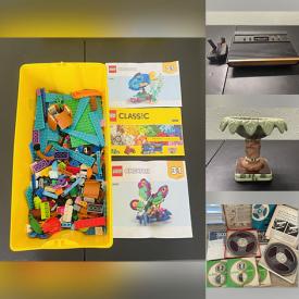 MaxSold Auction: This online auction features Legos, video game console, wireless routers, NIB diffusers, webcam, new sport watch, receipt printer, label printers, gaming headphones, comics, art glass, character mug, new steam kubes, new keyboards, and more!