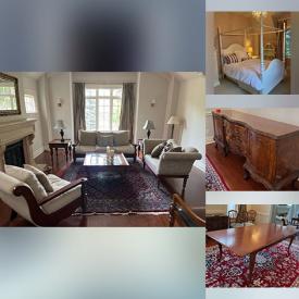 MaxSold Auction: This online auction features Halloween inflatable, fog machine, DVDs, heater, home health aids, violin, area rugs, Plantation-style furniture, apothecary cabinet, leather recliner, video game system, 4-poster bed, new glass-top desk, and more!
