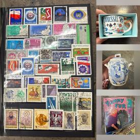 MaxSold Auction: This online auction features coffee table books, stamps, CDs, Starbucks collectibles, vintage porcelain, vintage toys, vintage shell art, drone, Legos, comics, antique transferware, video games, model cars, and more!