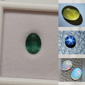 MaxSold Auction: This online auction features gemstone jewelry and loose gemstones such as emeralds, garnets, citrines, sapphires, opals, rubies, peridots, spinels, amethyst, quartz, aquamarines, moonstones, and more!