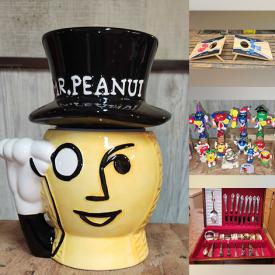MaxSold Auction: This online auction features crystal glassware, art glass, John Perry sculpture, wood carvings, Dresden figurine, decorative plates, teacup/saucer sets, children’s books, vintage books, M&M collectibles, collector plates, Blue Mountain pottery, novelty teapots, cookie jar, player piano rolls, and much, much, more!!!