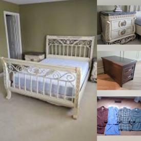 MaxSold Auction: This online auction features women’s clothing & shoes, outerwear, dining table set, wooden & marble nightstands, sleigh bed, metal wall art, metal chandeliers, DVDs, decorative wall mirror, abstract paintings, camping gear, children’s books, vinyl records, exercise equipment, and more!
