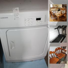 MaxSold Auction: This online auction features tool box, clothes dryer, oil lamps, outdoor gear, fishing rods, treadmill, lamps, exercise equipment, power tools, aquarium, planters, mini fridges, CD player, books, electronics, LP's, DVDs, VHS tapes, satellite dishes, and much more!