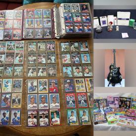 MaxSold Auction: This auction features Sports Cards, Vintage Perfumes, Toys, Jewelry, Ice Cream Maker, Guitars, Clothing, Bike, Golf Clubs, LPs, Funko Pop Figures, Costumes,  Tree Swing, Magazines, DVDs, Camping Gear, Books, Coat Racks, Shoes, Office Equipment, Hats, Bikes, Tires and much much more!