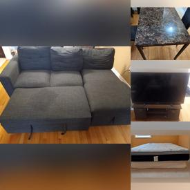 MaxSold Auction: This online auction features fitness gear, area rugs, electric heaters, lawnmower, printer, garden tools, area rug, TV, BBQ grill, office tables, and more!
