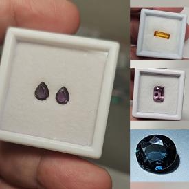 MaxSold Auction: This online auction features loose gemstones such as sapphires, citrines, emeralds, rubies, opals, tourmalines, garnets, turquoise, spinels, amethysts, morganites, and much, much, more!!!