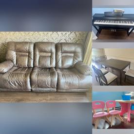 MaxSold Auction: This online auction features printer, monitor, leather furniture, TV, small kitchen appliances, children’s furniture, area rug, digital piano, outerwear, humidifier, kids scooter, garden tools, aquarium, and more!