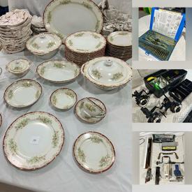 MaxSold Auction: This online auction features vinyl records, sports equipment, power & hand tools, golf clubs, fishing gear, chainsaw, teacup/saucer sets, art glass, water play table, and more!